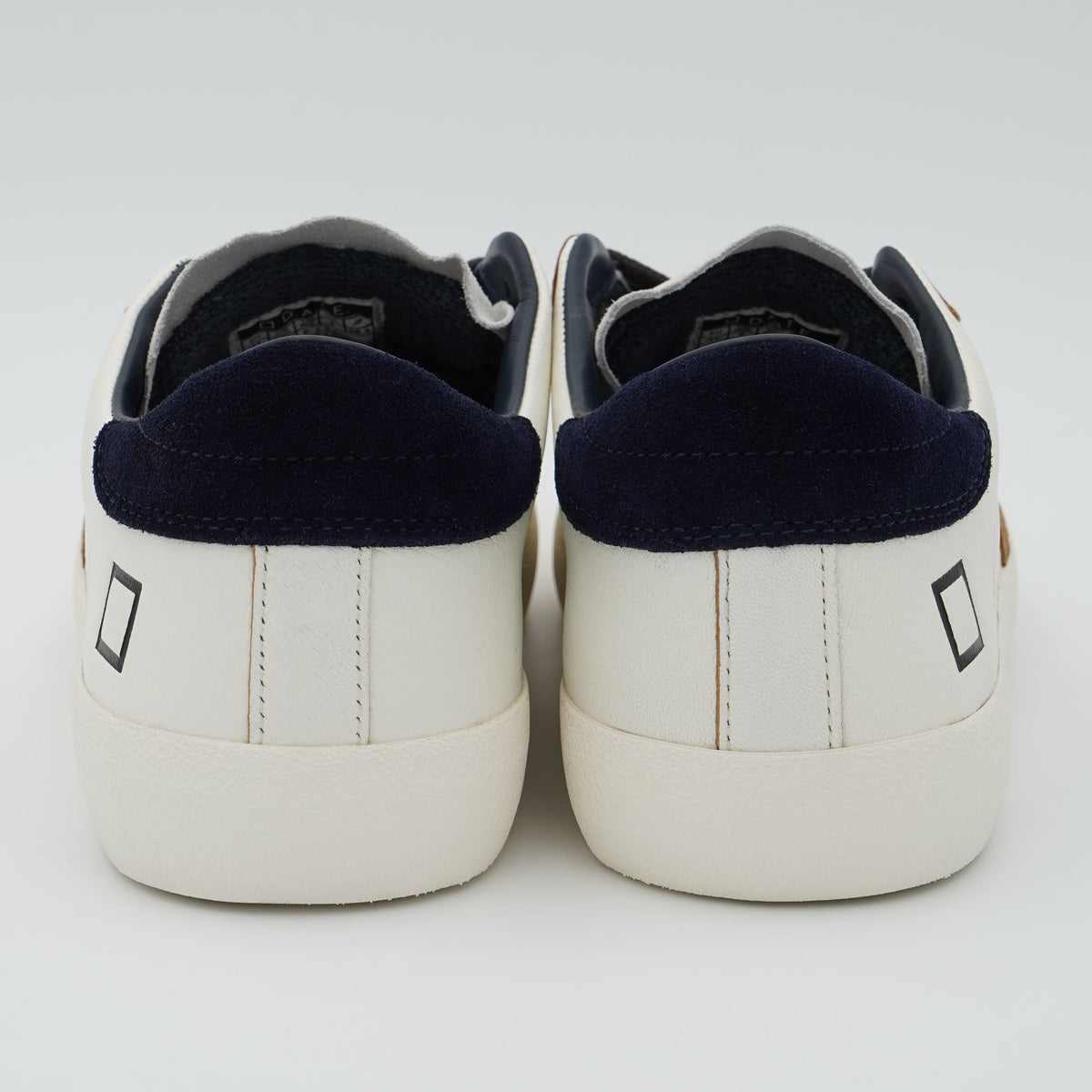 Sneakers D.A.T.E. Hill Low Vintage M451HLVNWL White Blue in Pelle e Suede