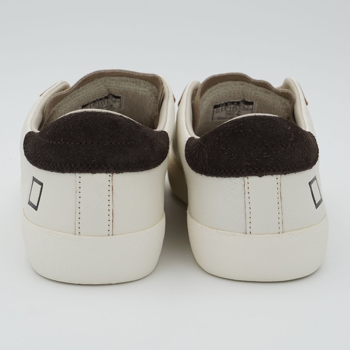 Sneakers D.A.T.E. Hill Low Vintage M451HLVNWN White Brown in Pelle e Suede