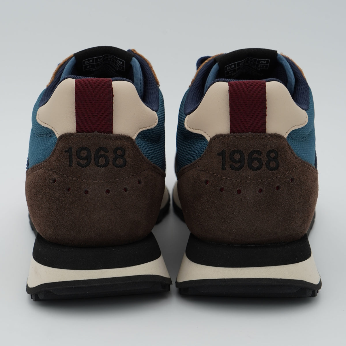 Sneakers SUN68 Tom 2.0 Mid Z46118 07 Navy Blue in Nylon e Suede con Suola EVA e Battistrada in Gomma
