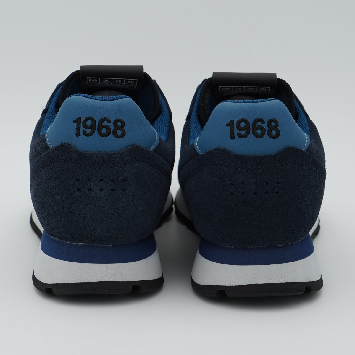 Sneakers SUN68 Tom Suede Z46106 07 Blu Navy in Camoscio con Logo Ricamato e Suola EVA