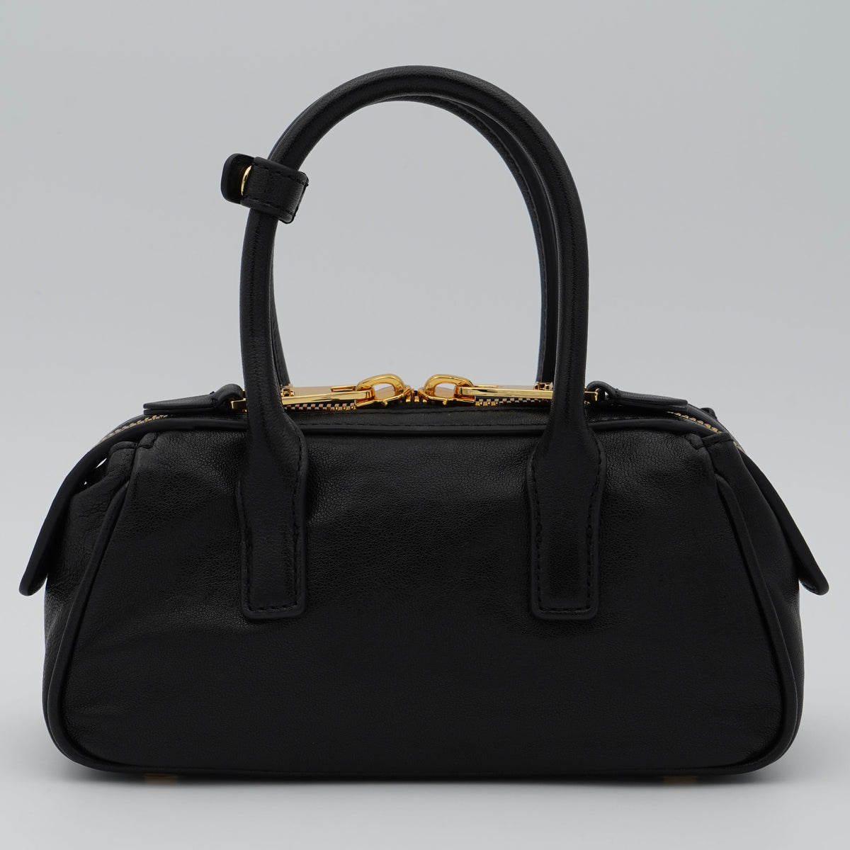 Borsa a Mano Elisabetta Franchi BS58A67E2 Nera con Dettagli Oro
