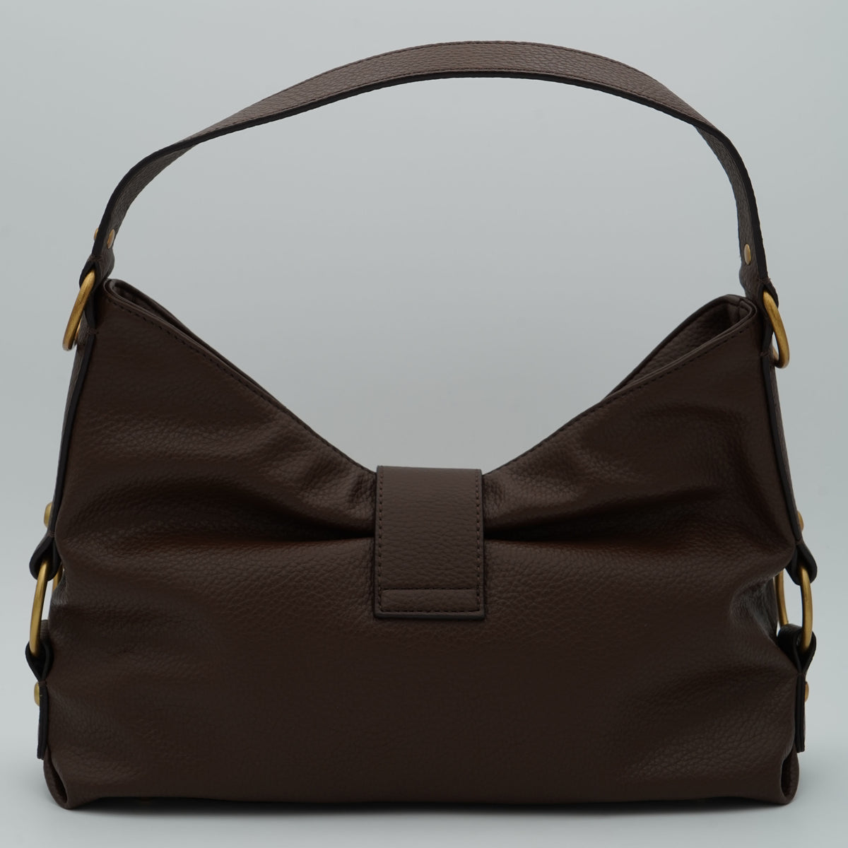 Borsa a Spalla Guess Camden Medium HWBB9308180 Espresso Marrone Scuro con Logo G Dorato