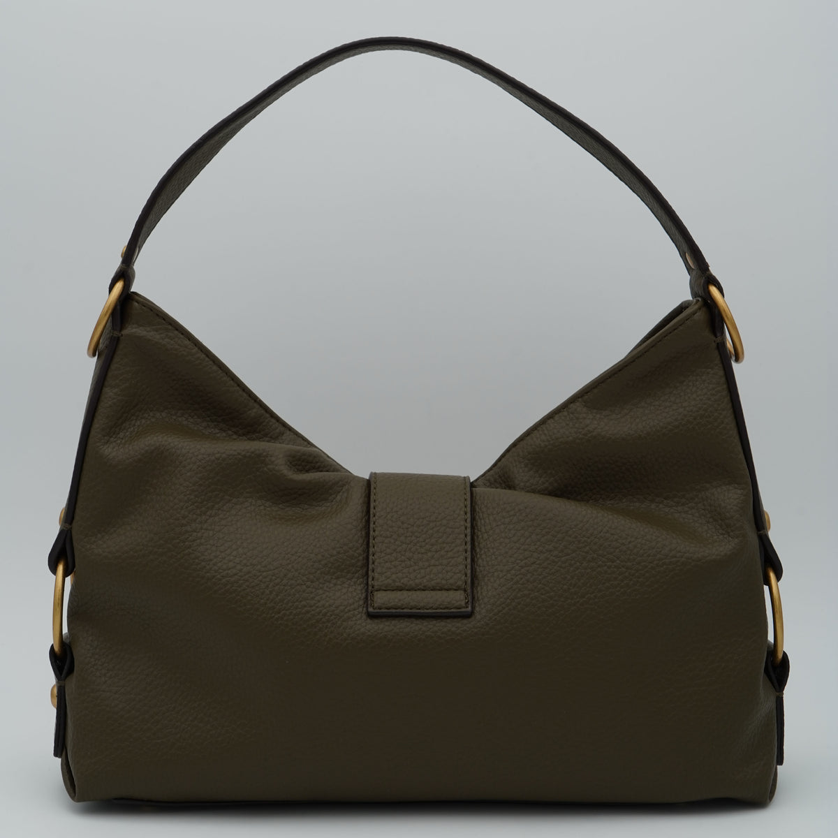 Borsa a Spalla Guess Camden Medium HWBB9308180 Olive Verde Oliva con Logo G Dorato