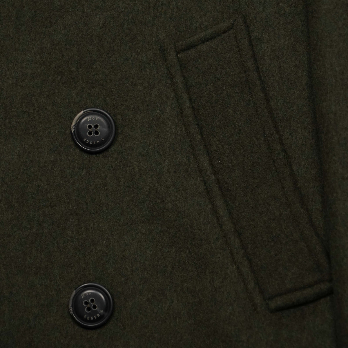 Cappotto Roy Roger's Melton Peacoat RRU90280T706 C0284 Verde Muschio