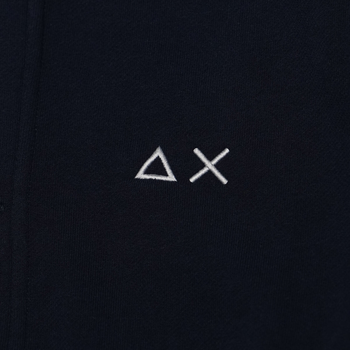 Cardigan SUN68 Basic Fleece F46105-07 Navy Blue in Felpa di Cotone