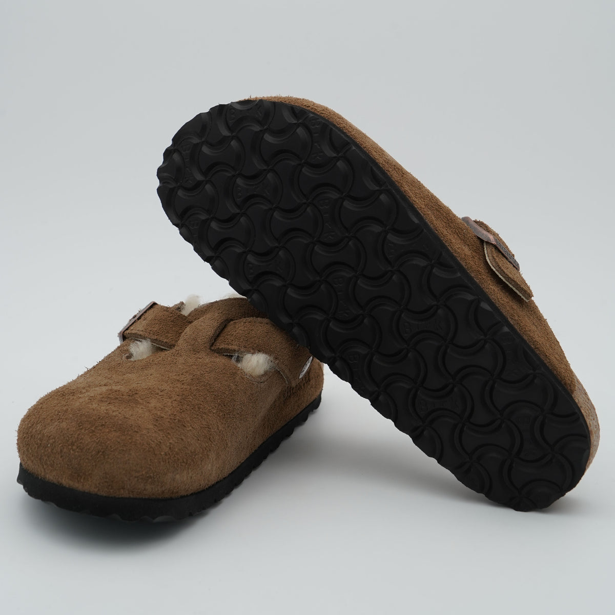 Sabot Birkenstock Boston VL Shearling 1032432 Dark Tea