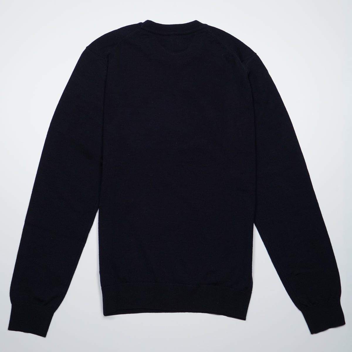 Maglione Lacoste AH1969-00-166 Bleu Marine Girocollo in Lana Merino Regular Fit