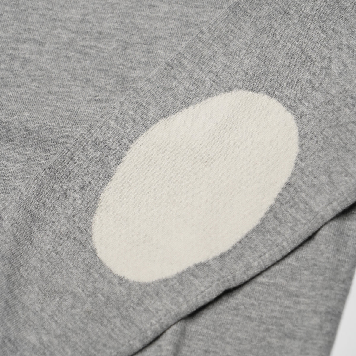 Maglione Girocollo SUN68 Sweater Elbow Contrast K46160-06 Grigio Chiaro in Lana e Cotone