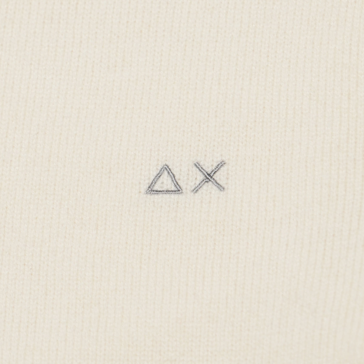 Maglione Girocollo SUN68 Sweater Warm Wool K46112-31 Bianco Panna in Lana e Cashmere