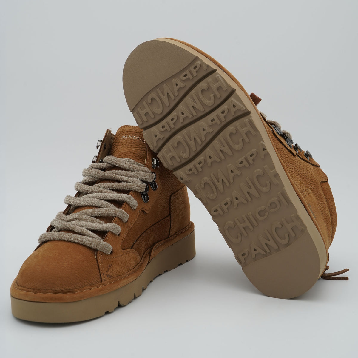Polacchino Panchic Clay P007M007 D016 Brown Sugar in Nabuk Bottalato con Fodera in Microfibra e Suola EVA
