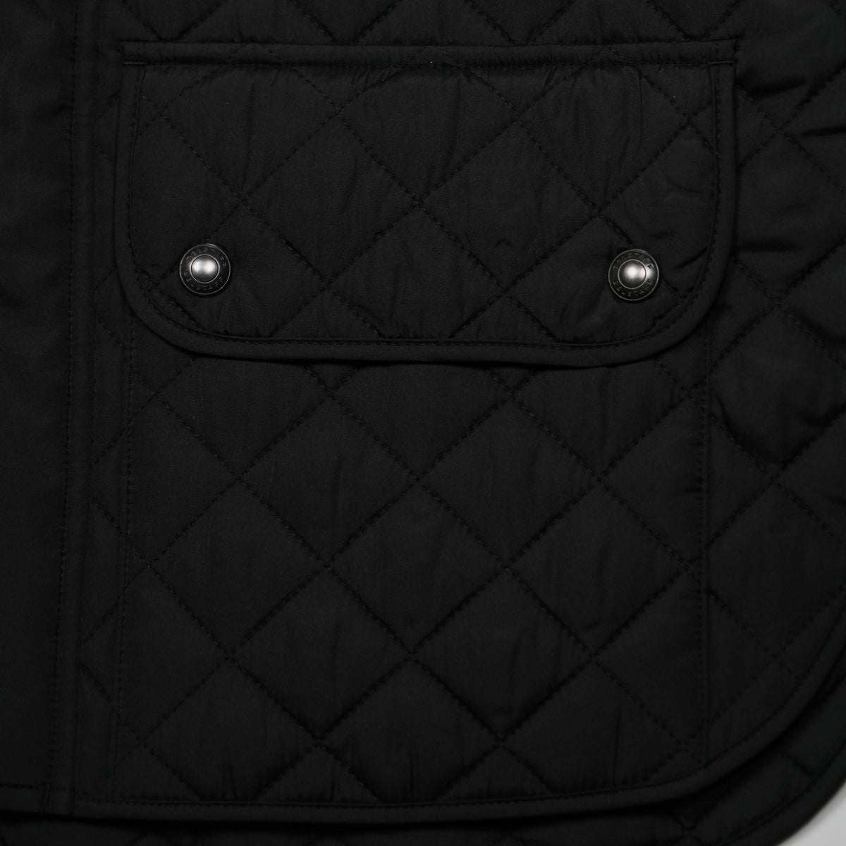 Gilet Belstaff Icon Nero Trapuntato con Collo Alto