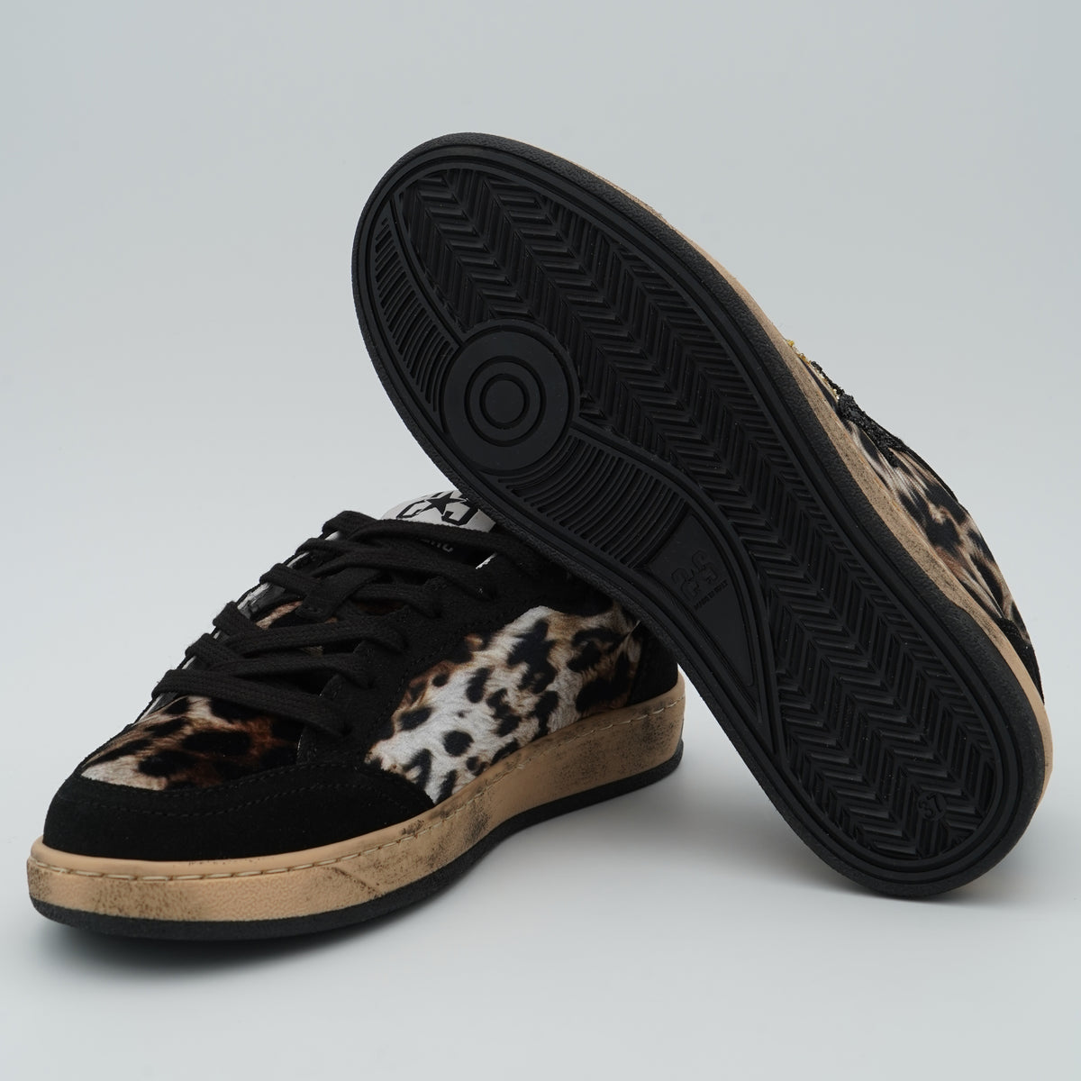 Sneakers 2Star 5212 Leo Nero con Stelle Glitter