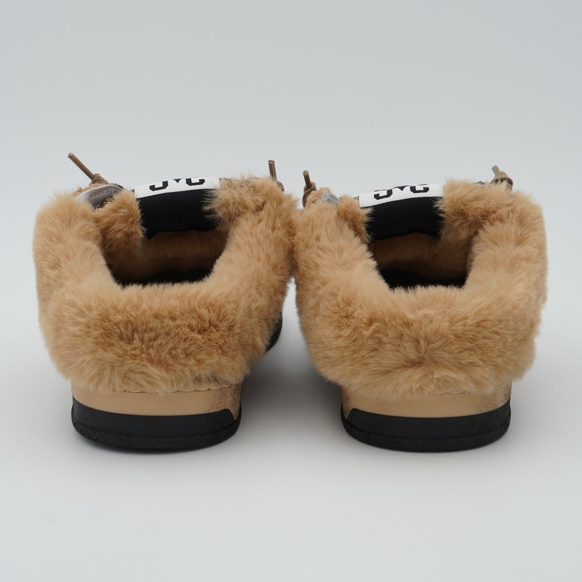 Sneakers Sabot 2Star Week 5264 Marrone Beige con Glitter e Dettaglio Effetto Pelliccia