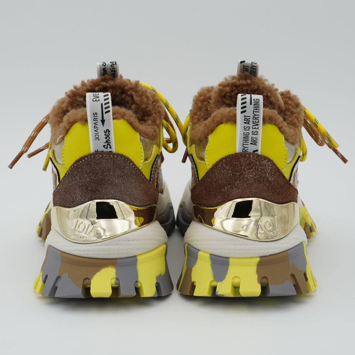 Sneakers Joia Paris 202602W124 Level Brown Yellow Chunky Multimateriale