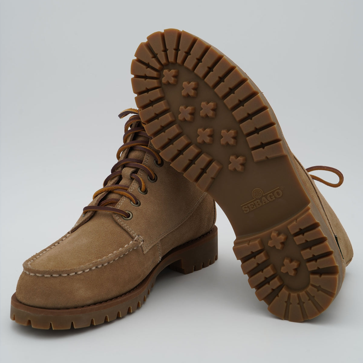 Stivaletto Sebago Parker 72127XW-906 Beige Camel in Pelle Scamosciata