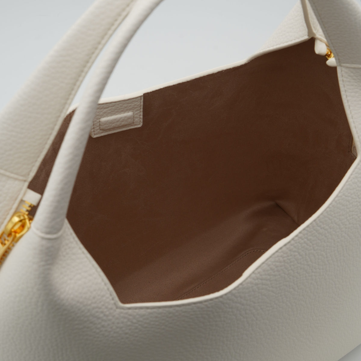 Borsa a Spalla Elisabetta Franchi BS23A66E2 Burro con Logo Oro