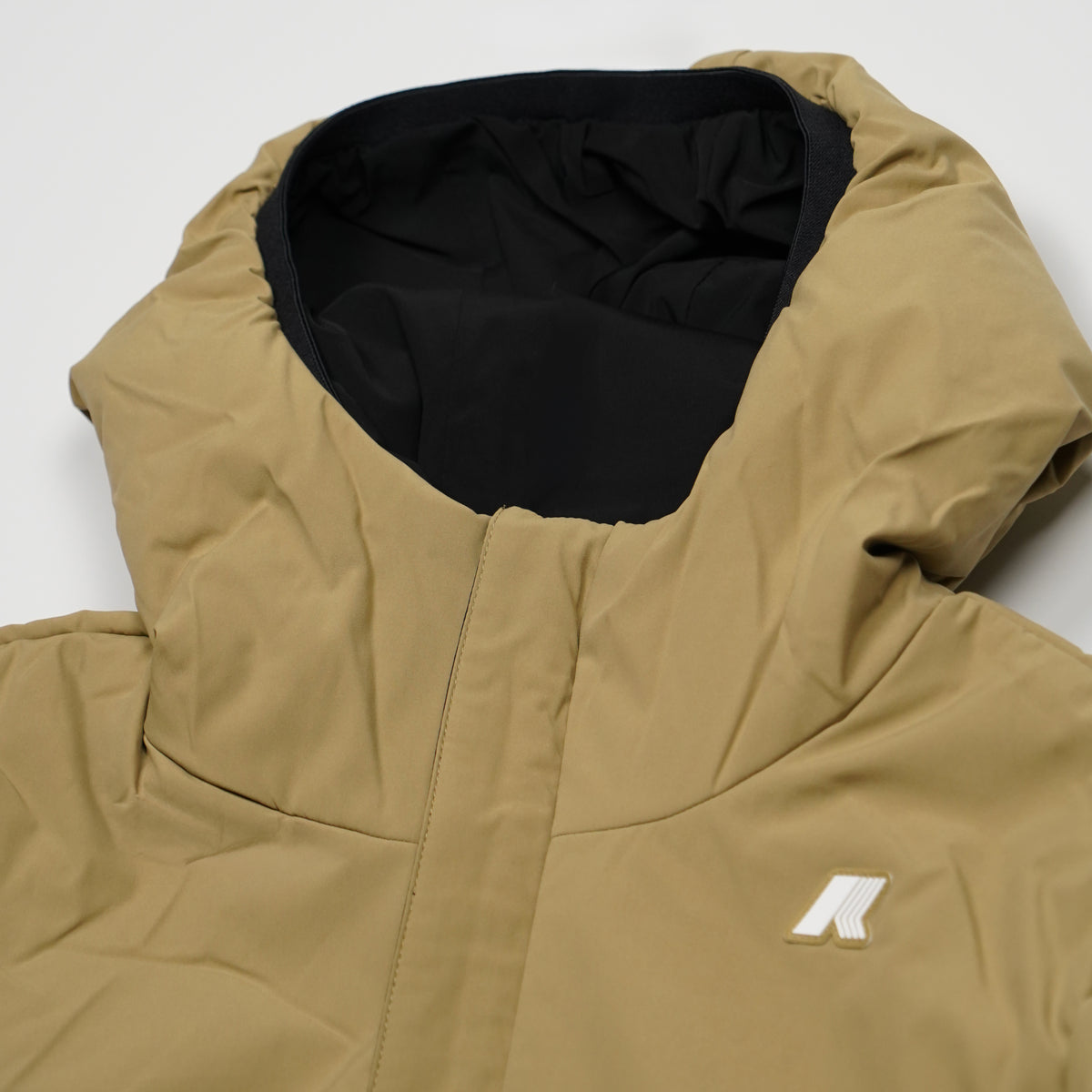 Giubbotto Kway Jack ST Warm Double k6128vw DBN Nero e Beige Khaki
