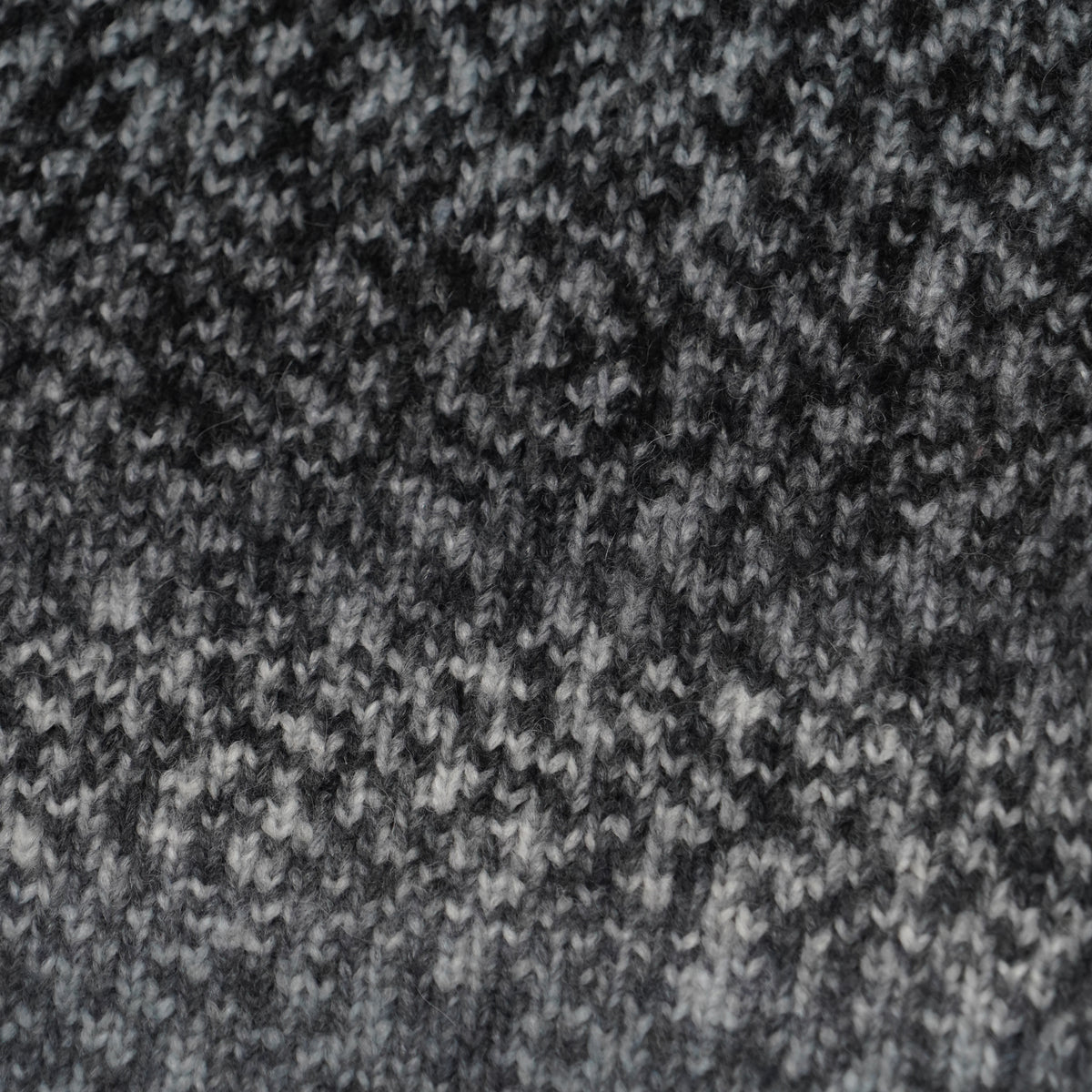 Maglione Girocollo Dondup M01037U 998 Grigio Antracite e Nero Mélange in Misto Lana e Alpaca con Fantasia Sfumata e Maniche Lunghe