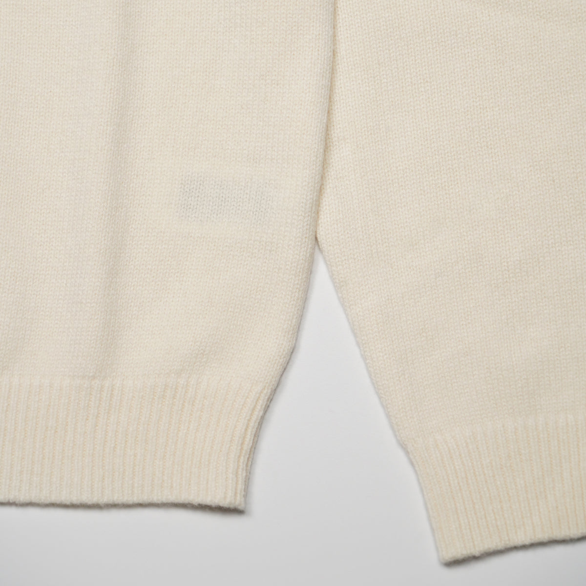 Maglione Girocollo SUN68 Sweater Warm Wool K46112-31 Bianco Panna in Lana e Cashmere