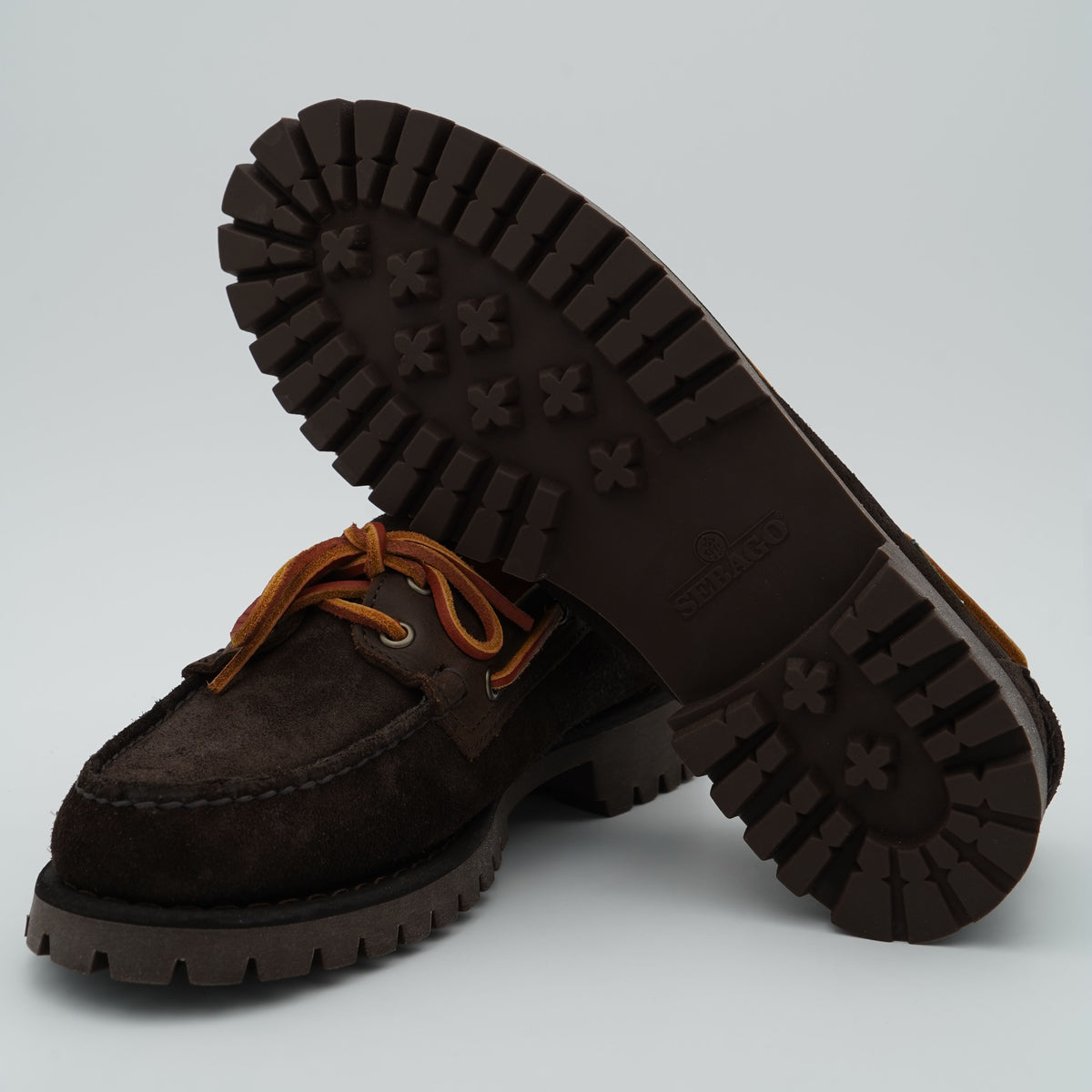 Mocassino Sebago Guardian 75121XW-AIJ Moka Dk Brown in Pelle Scamosciata Marrone Scuro