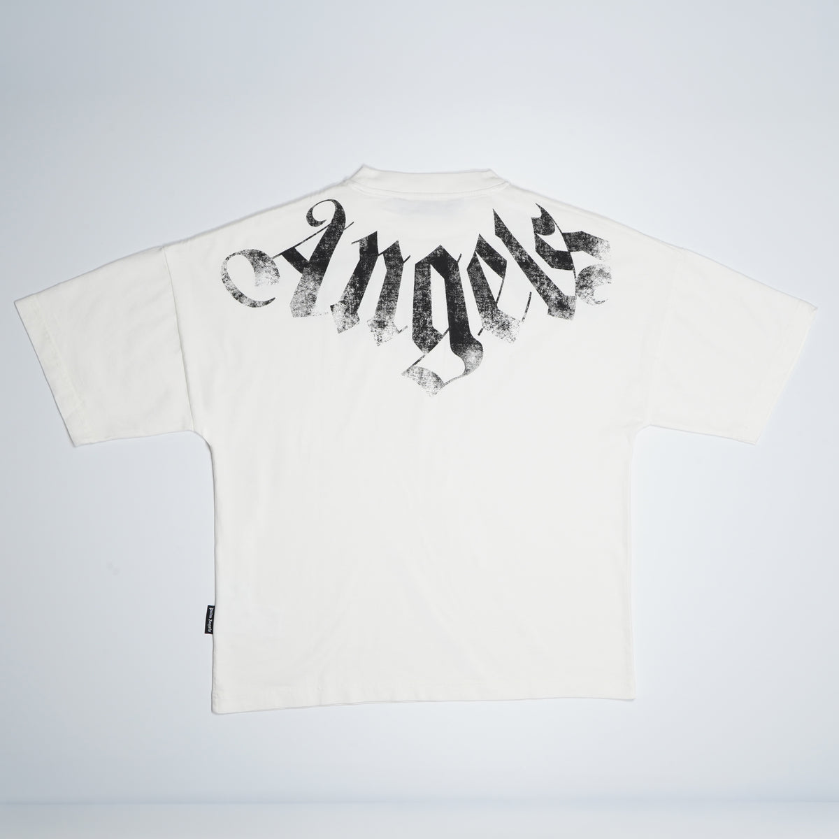 T-Shirt Palm Angels Big Neck Logo Loose Tee PAMAA003JR001-0310 Off White / Black