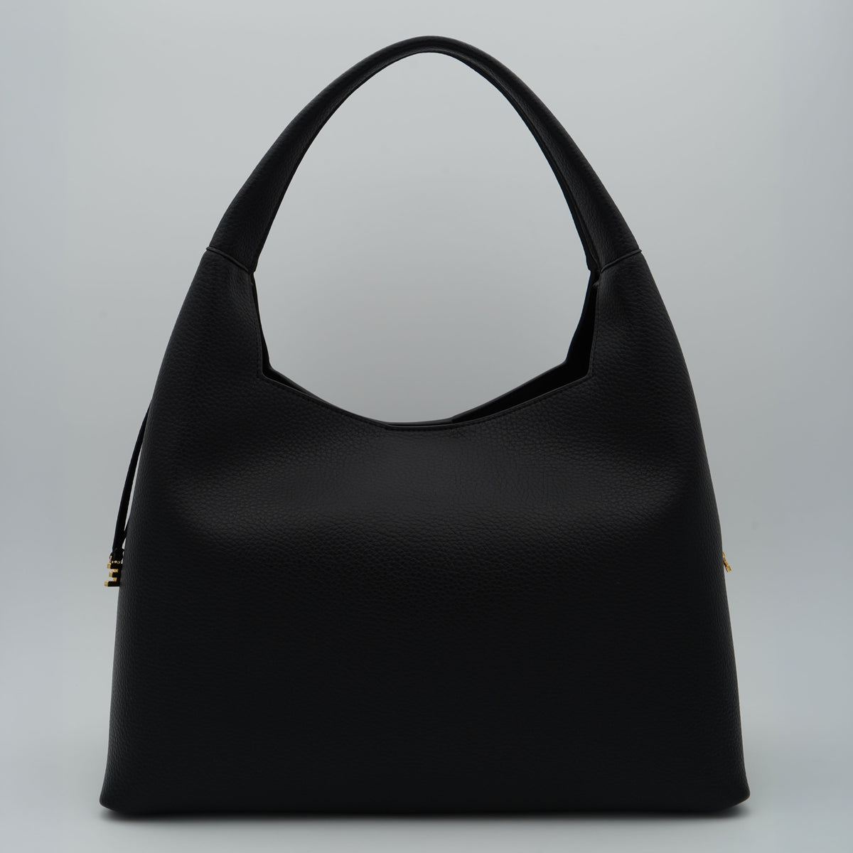 Borsa a Spalla Elisabetta Franchi BS23A66E2 Nera con Logo Oro