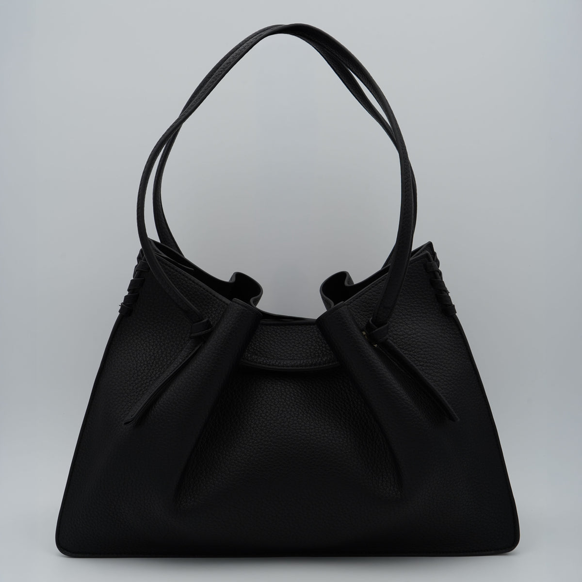Borsa Ermanno Firenze by Ermanno Scervino Tote Benedetta 12402196 Nera con Doppi Manici e Chiusura Magnetica