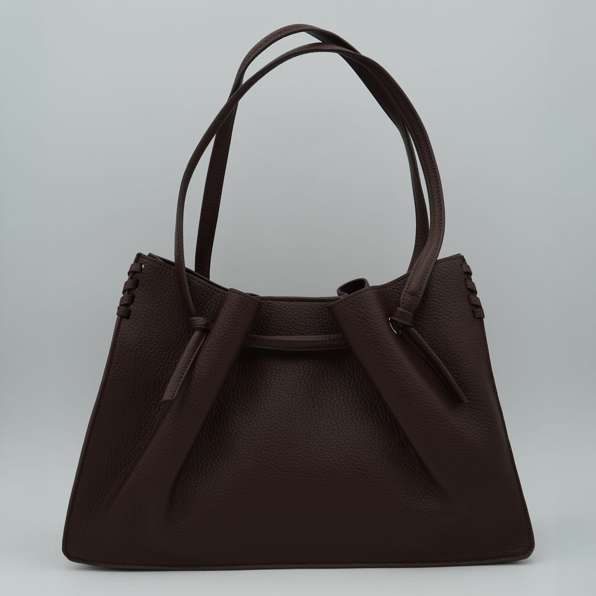 Borsa Ermanno Firenze by Ermanno Scervino Tote Benedetta 12402196 Marrone Scuro con Doppi Manici e Chiusura Magnetica