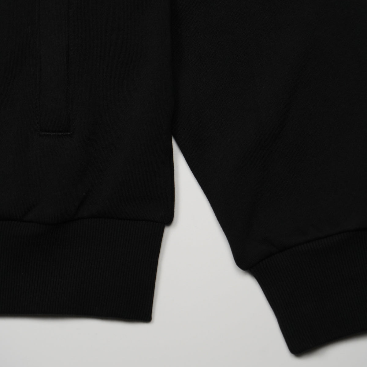 Felpa Zip SUN68 Track Zip Basic Fleece F46101-11 Nero in Misto Cotone