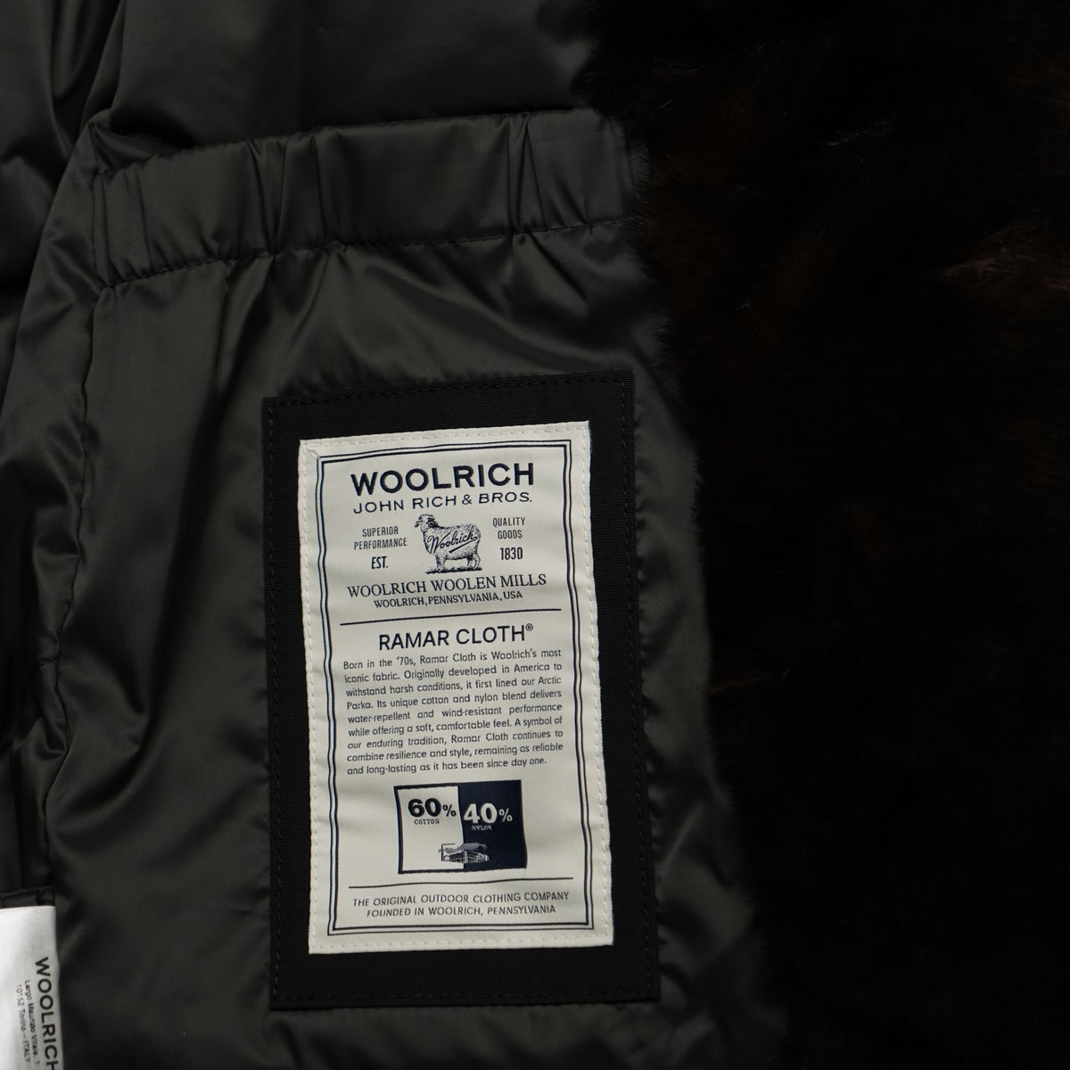 Parka Woolrich Erie 2245frut0001 Nero con Pelliccia