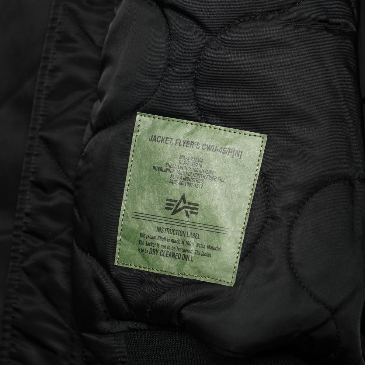 Bomber Alpha Industries 100102 CWU-45 Heritage Nero