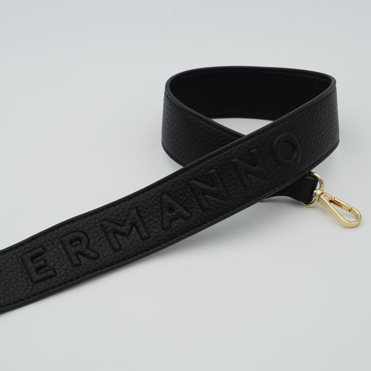 Borsa Hobo Ermanno Firenze by Ermanno Scervino Benedetta 12402198 Nera con Manico a Spalla, Dettagli Oro e Logo Frontale