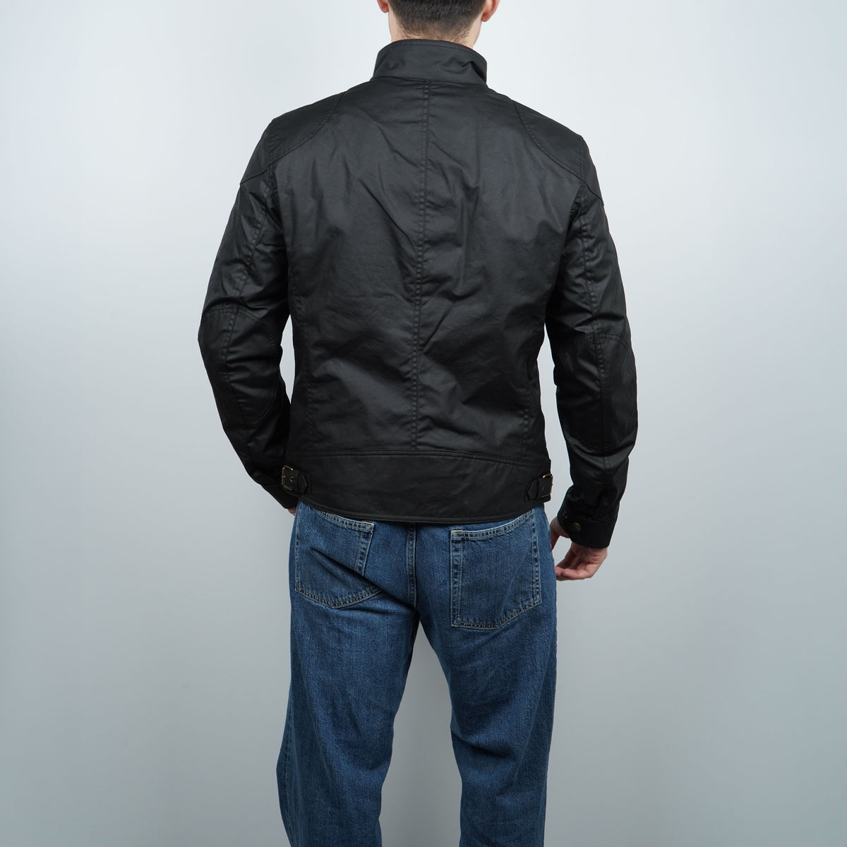 Giacca Belstaff Racemaster 105306 Nera in Cotone Cerato