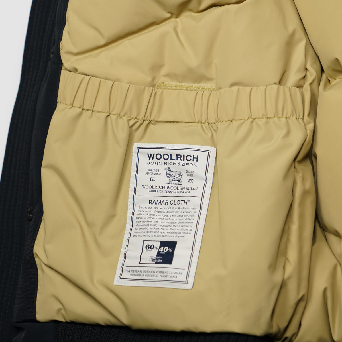 Bomber Woolrich Polar Melton Blue