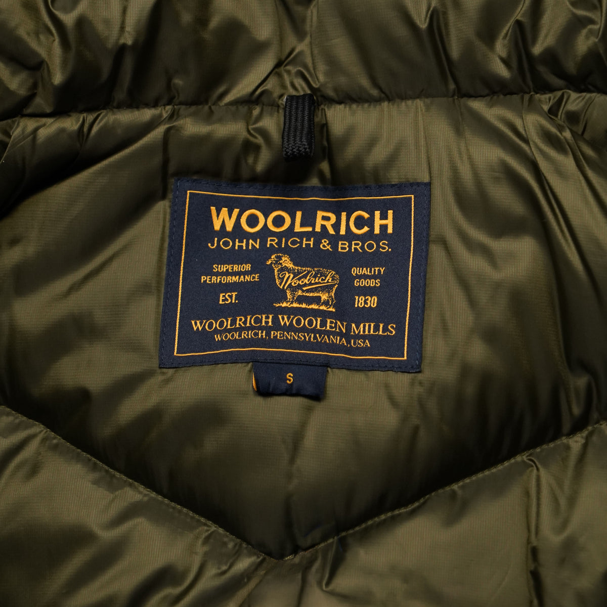 Parka Woolrich Ramar Arctic Melton Blue