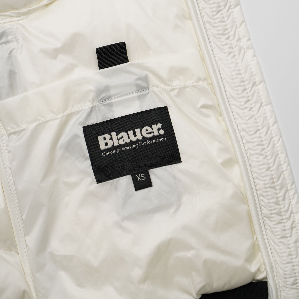 Piumino Blauer Aldie 26WBLDC03034 100BI Bianco Ottico con Imbottitura in Piuma