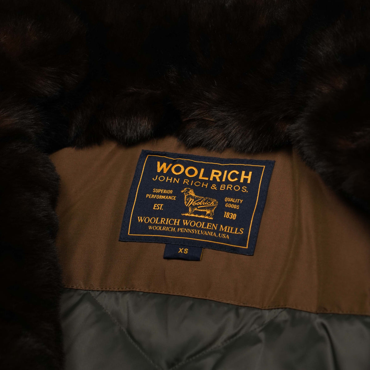 Parka Woolrich Erie 2245frut0001 Marrone con Pelliccia