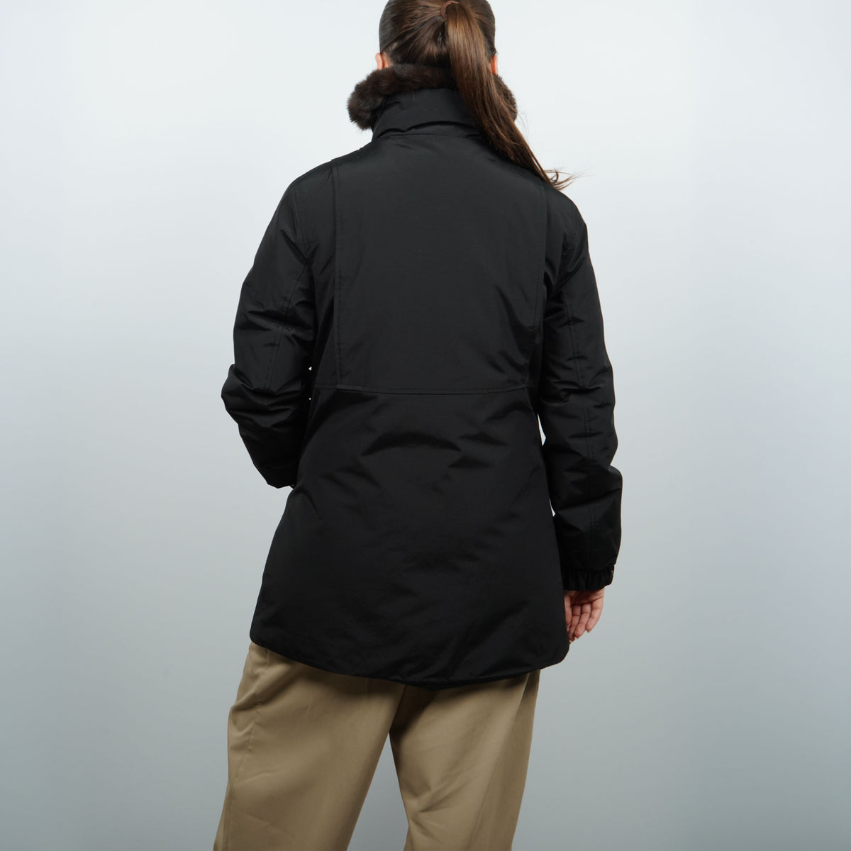 Parka Woolrich Erie 2245frut0001 Nero con Pelliccia