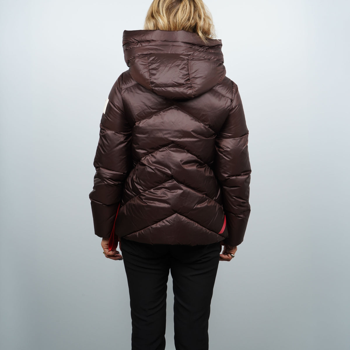 Piumino Corto After Label Helsinki N051 290 Marrone Oversize